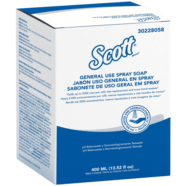 Jabón Spray Scott, sachet x 400 ml