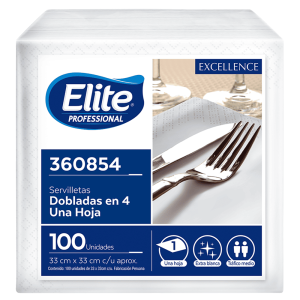 Servilleta Elite Excellence, paquete x 100 und