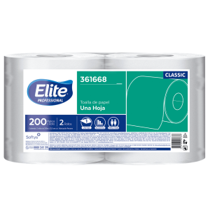 Papel Toalla Elite Classic, bolsa x 2 x 200 mts