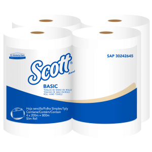 Papel Toalla en rollo Scott Airflex (20 gr.), bolsa x 4 x 200 mts
