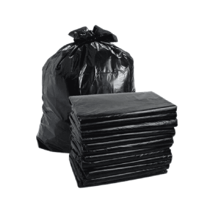 Bolsas de basura negras Polybags de 75 lts con fuelle x 100 und