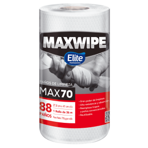 Paños de limpieza Elite Maxwipe Max70, rollo x 88 hjs