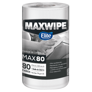Paños de limpieza Elite Maxwipe Max80, rollo x 80 hjs