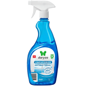 Frasco con gatillo de limpiavidrios antibacterial Daryza con aroma a brisa de 650 ml