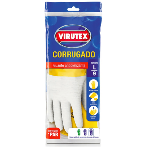 Par de guantes corrugados Virutex, talla L.