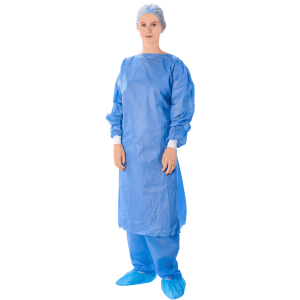Mandil descartable Notex azul de 40 gr, talla M.