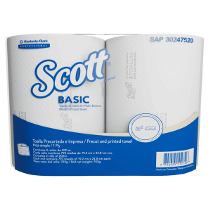 papel toalla Scott Basic Airflex 2 rollos 200 metros